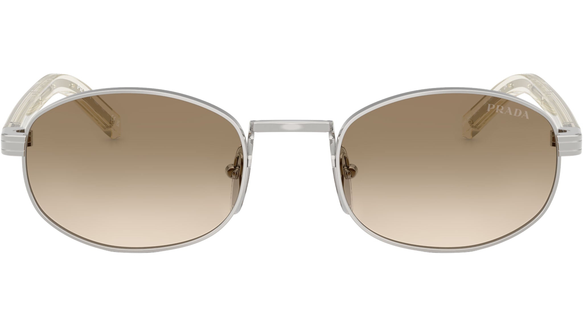 Prada PR B53S (1BC80K) 52 | Unisex Kahverengi Yuvarlak Güneş Gözlüğü